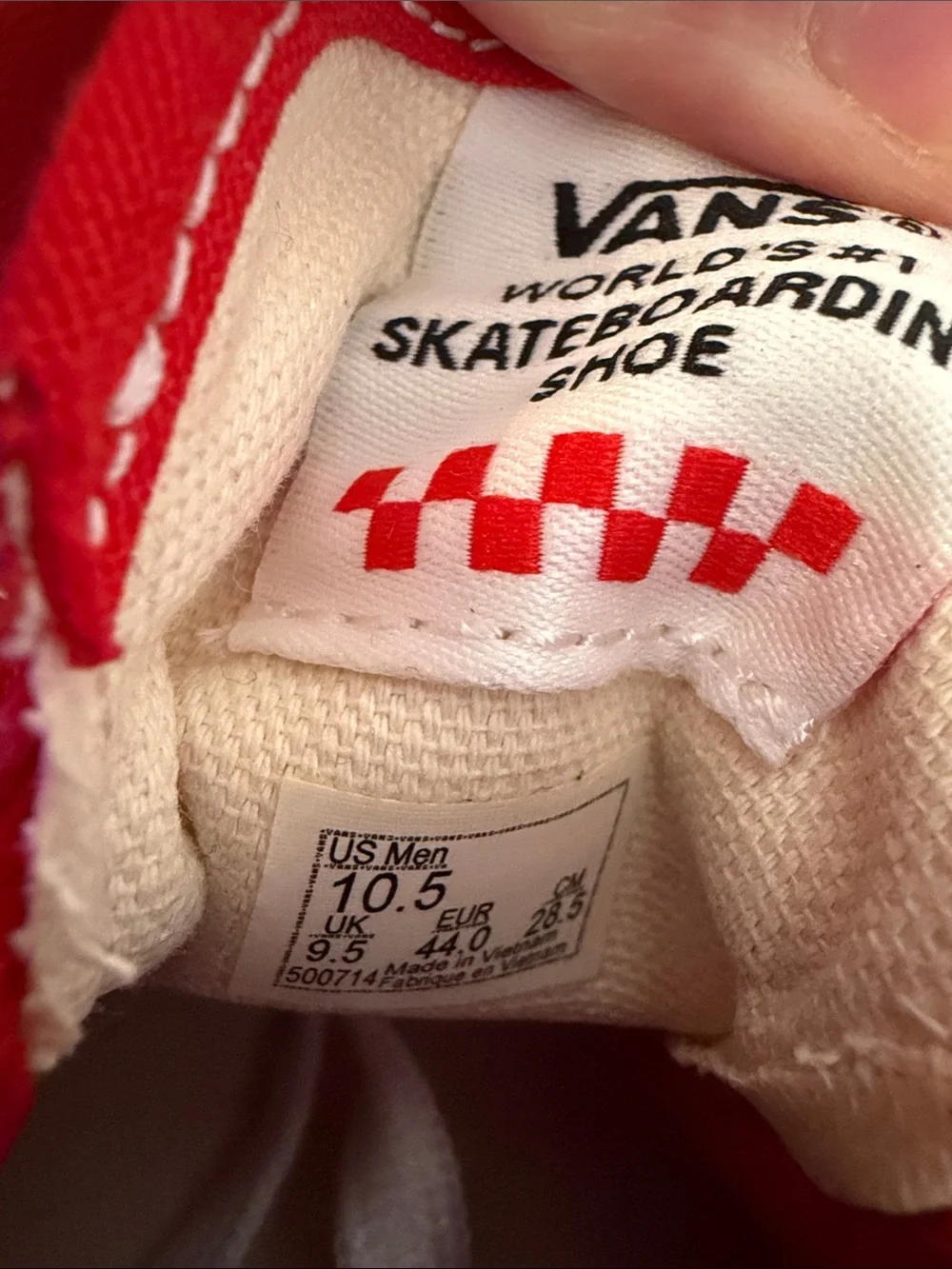 Vans “Authentic” Skate model in red - Picture 7 of 7